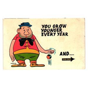 Vintage Postcard Funny Birthday Posted August 1963 Mother to Son Ohio